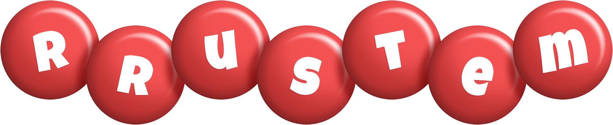 Rrustem candy-red logo