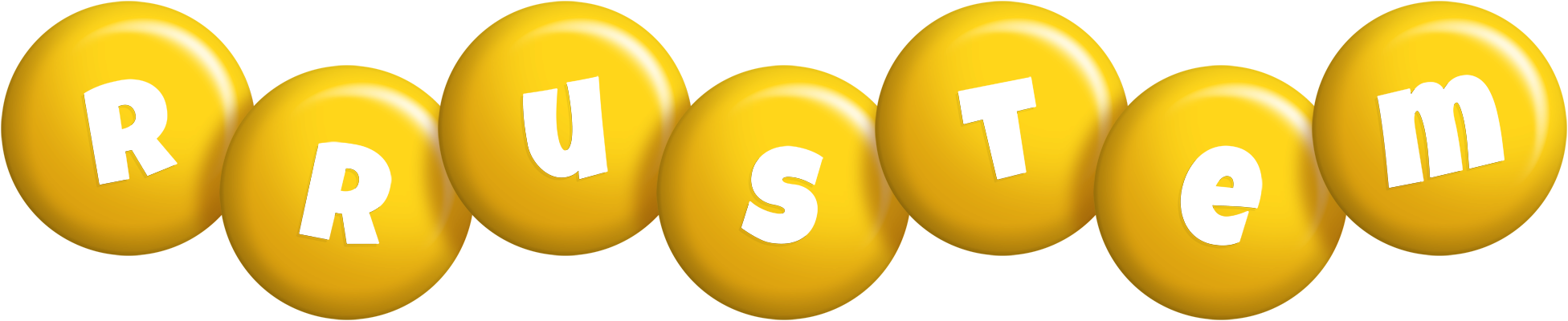 Rrustem candy-yellow logo