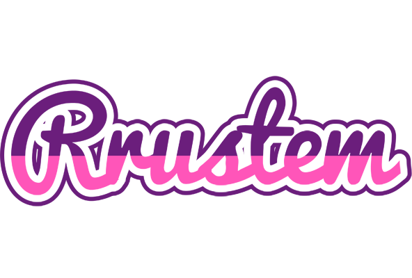 Rrustem cheerful logo