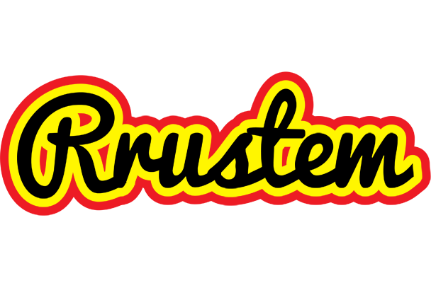 Rrustem flaming logo