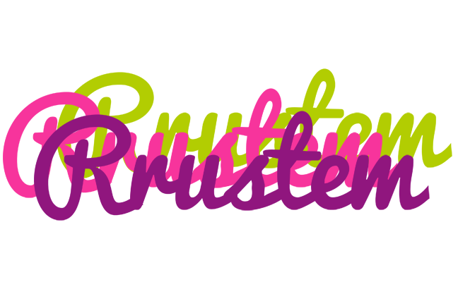 Rrustem flowers logo