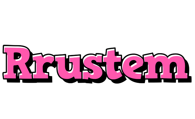 Rrustem girlish logo