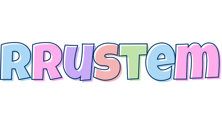 Rrustem pastel logo
