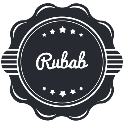 Rubab badge logo