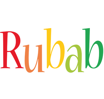 Rubab birthday logo