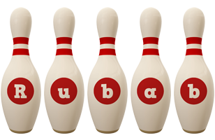 Rubab bowling-pin logo