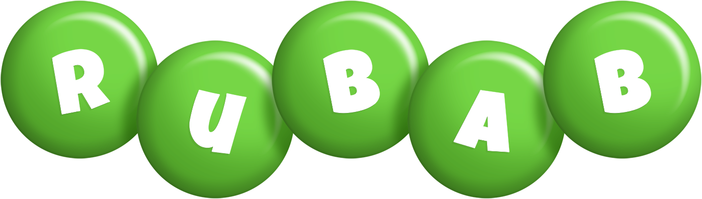 Rubab candy-green logo