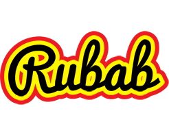 Rubab flaming logo