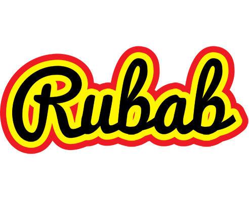 Rubab flaming logo