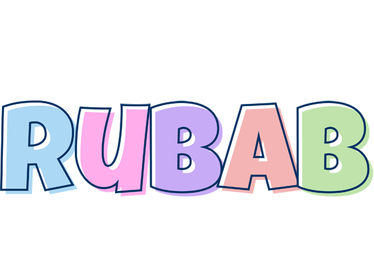 Rubab pastel logo
