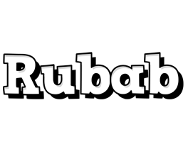 Rubab snowing logo