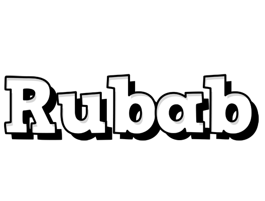 Rubab snowing logo