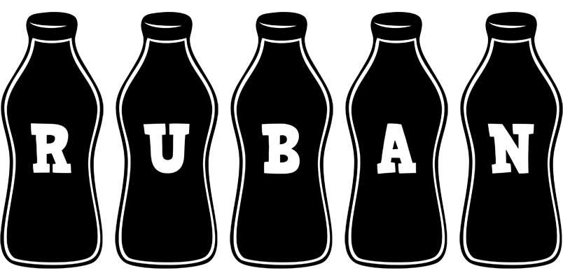 Ruban bottle logo
