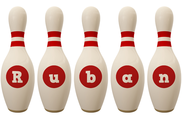 Ruban bowling-pin logo