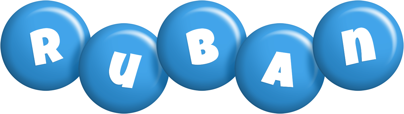 Ruban candy-blue logo
