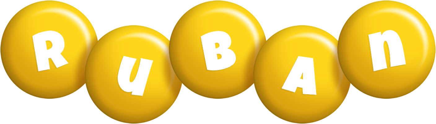 Ruban candy-yellow logo