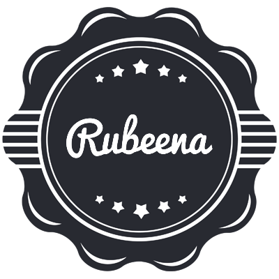 Rubeena badge logo