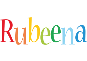Rubeena birthday logo