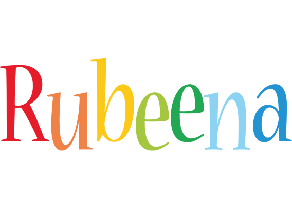Rubeena birthday logo