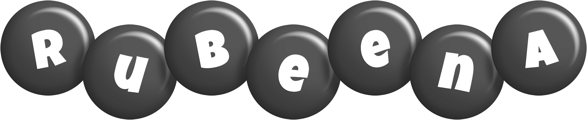 Rubeena candy-black logo