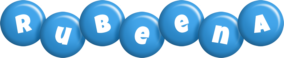 Rubeena candy-blue logo