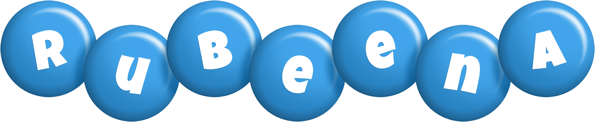 Rubeena candy-blue logo