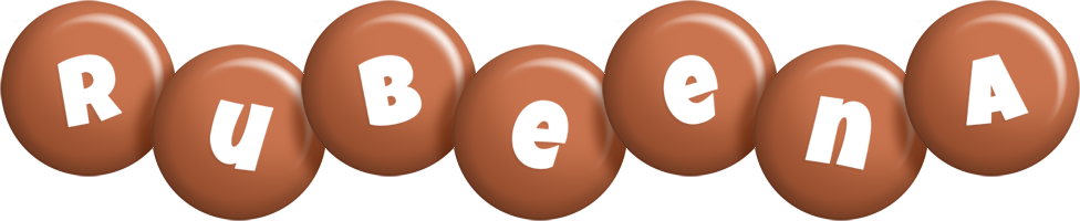 Rubeena candy-brown logo