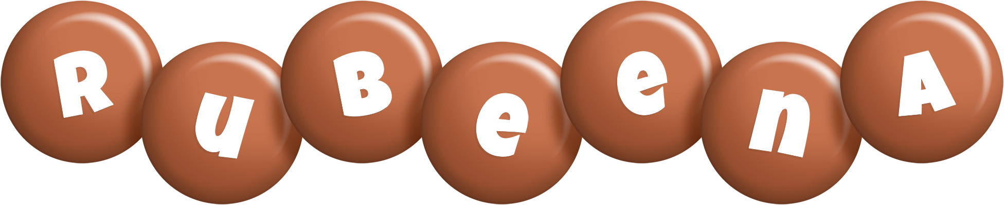 Rubeena candy-brown logo