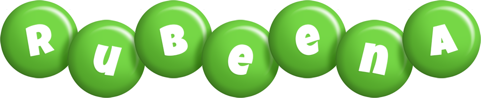 Rubeena candy-green logo