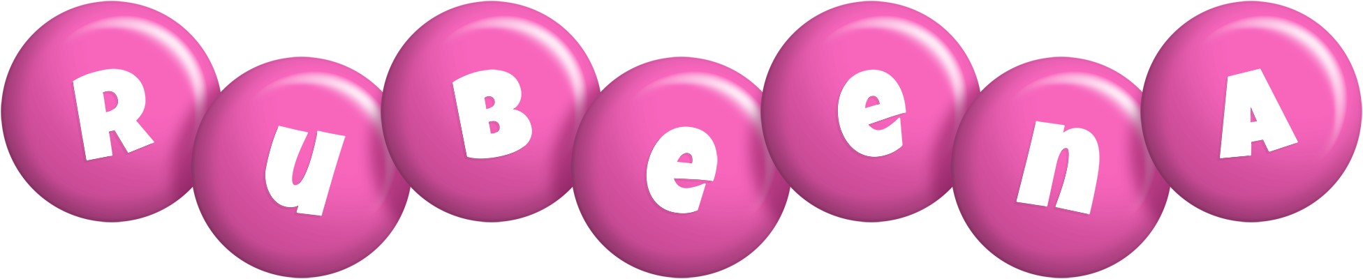 Rubeena candy-pink logo