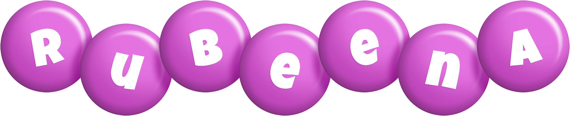 Rubeena candy-purple logo