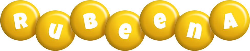 Rubeena candy-yellow logo