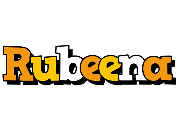 Rubeena cartoon logo
