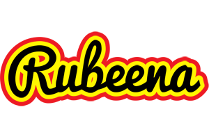 Rubeena flaming logo