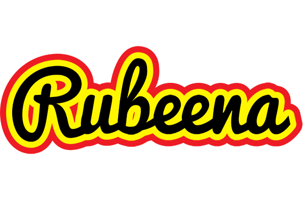 Rubeena flaming logo