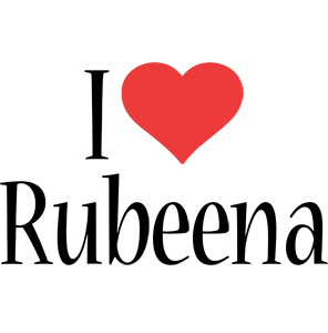Rubeena i-love logo