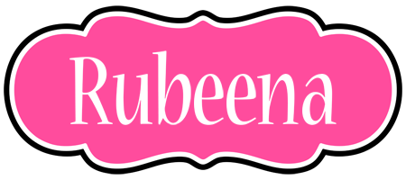 Rubeena invitation logo
