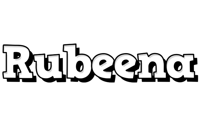 Rubeena snowing logo