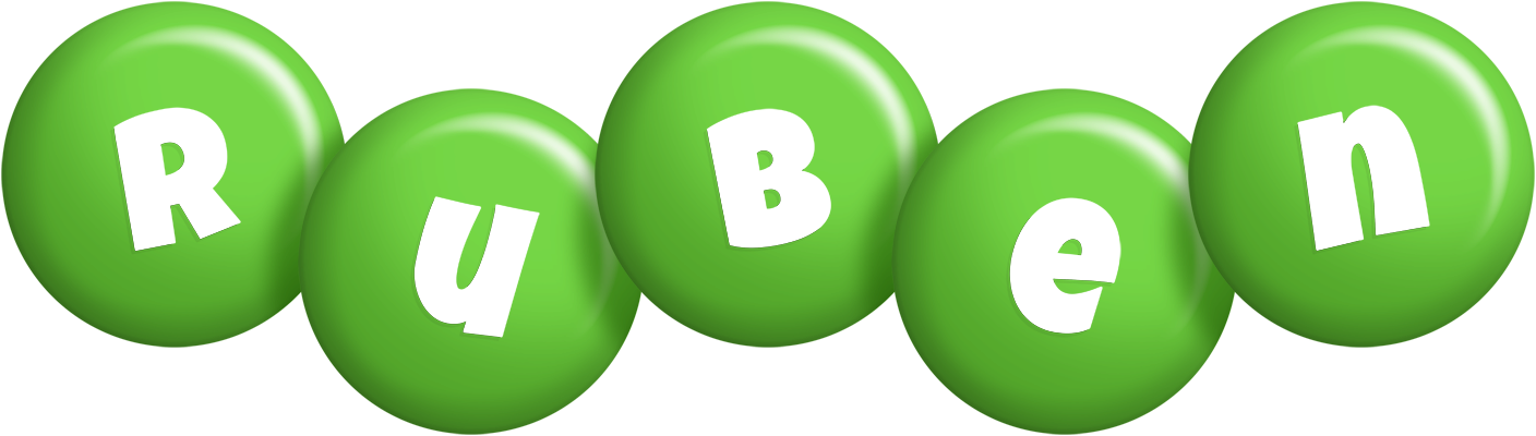 Ruben candy-green logo