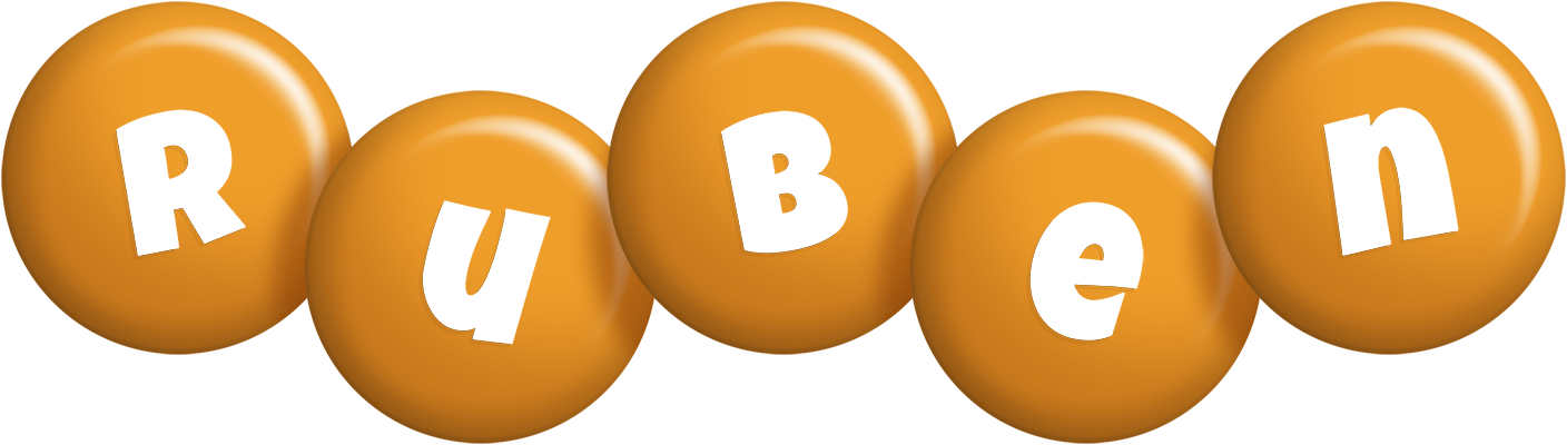 Ruben candy-orange logo