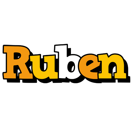 Ruben cartoon logo