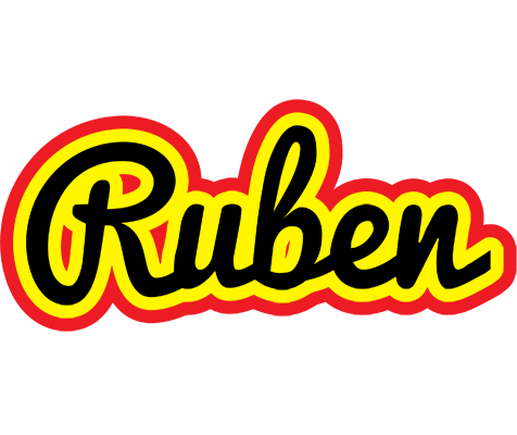 Ruben flaming logo