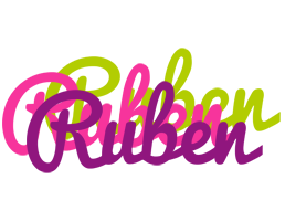 Ruben flowers logo