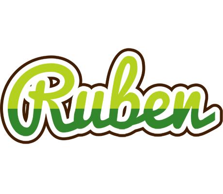Ruben golfing logo