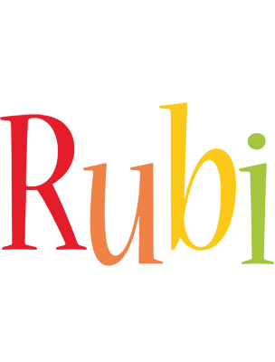 Rubi birthday logo