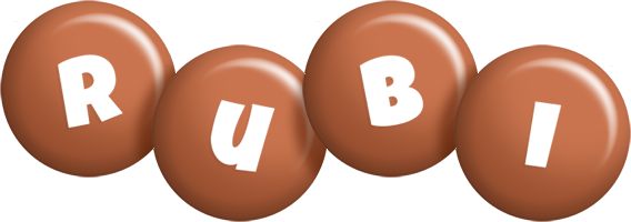 Rubi candy-brown logo