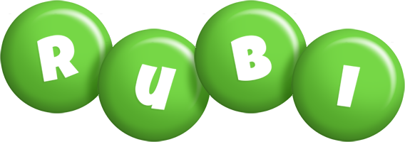 Rubi candy-green logo