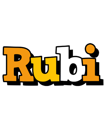 Rubi cartoon logo