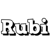 Rubi snowing logo