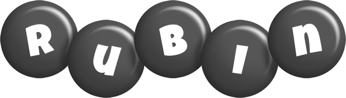 Rubin candy-black logo